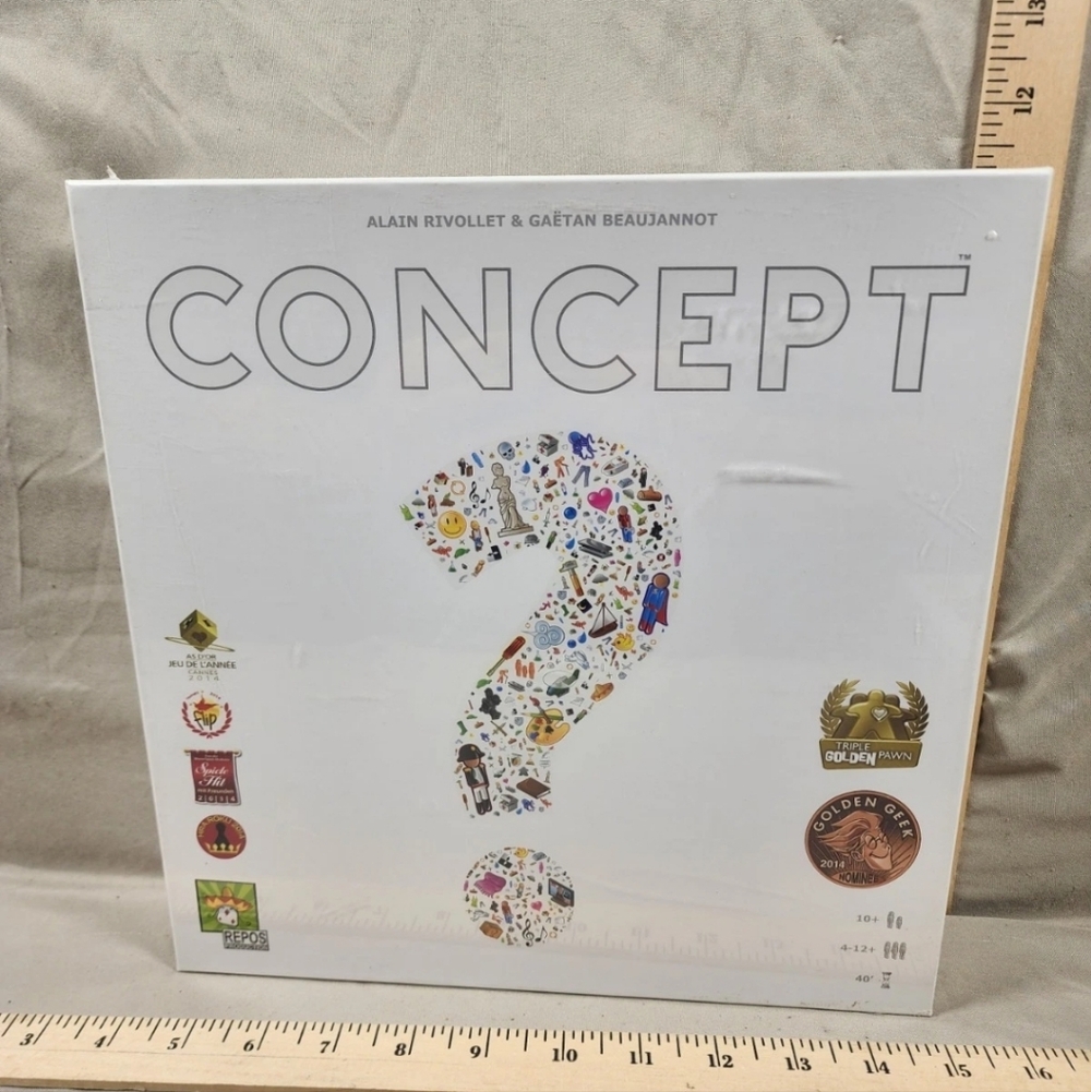 Concept Board Game Complete Communicate with Icons Guessing Game New